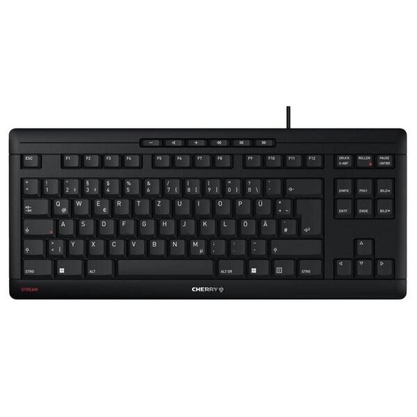 Cherry kabelgebundene Tastatur »STREAM TKL« schwarz, 37.7x1.8x16.3 cm
