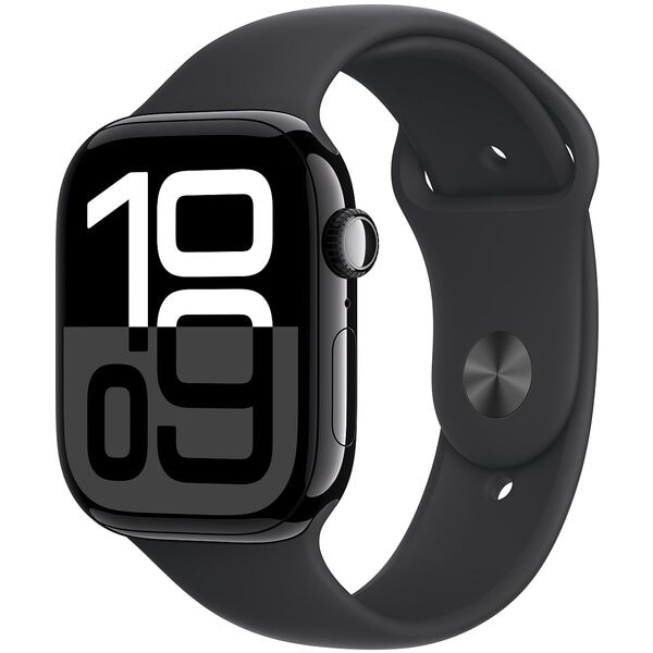 Apple Smartwatch Apple Watch Series 10 46 mm Aluminium Diamantschwarz (GPS+Cellular) S