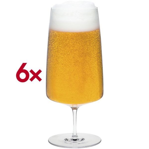 Rona Bierglas Pilsener 19 Leandros 490 ml ungeeicht 6 Stück, 18.5 cm