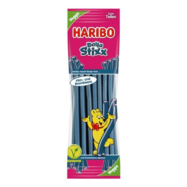 Haribo Fruchtgummi »Balla-Stixx Himbeere« veggie, 200 g