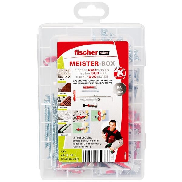 OTTO Office Dübel- und Schrauben-Sortiment »Meister-Box - DuoLine 2K« 91 Stück