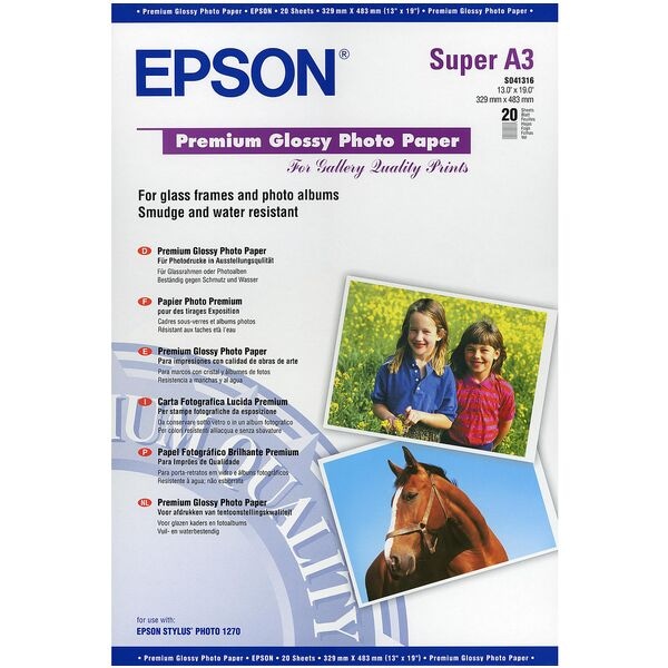 Epson Fotopapier S041316 DIN A3+ 250 g/m² 20 Blatt
