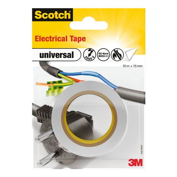 Scotch Isolierband »Electrical tape«, 15 mm/10 m weiß