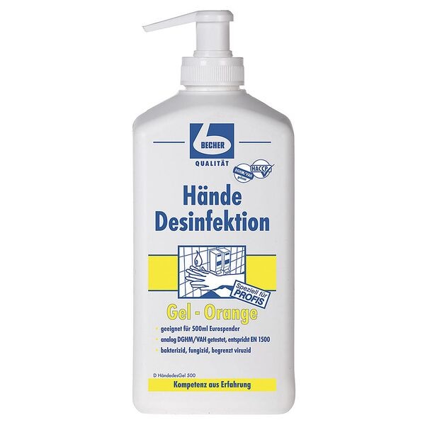 Dr. Becher Händedesinfektionsgel Orange 0,5 L