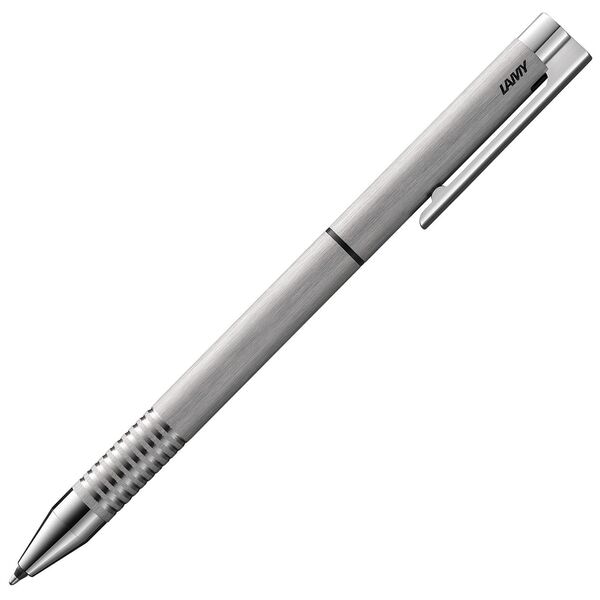 Lamy Kugelschreiber »logo Twin Pen« Edelstahl Silber