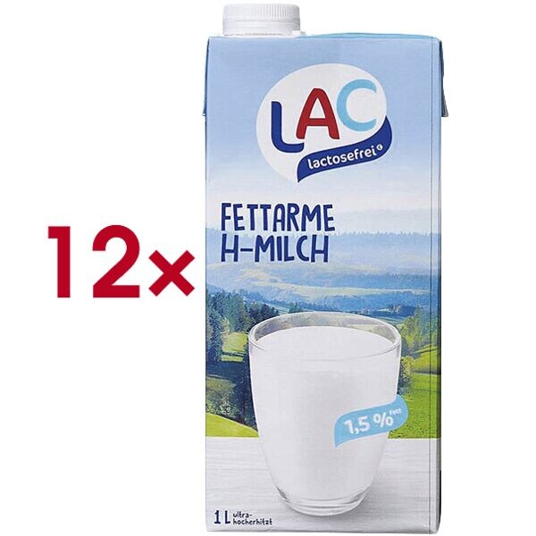 Schwarzwaldmilch LAC 12er-Pack haltbare Milch »lactosefreie fettarme H-Milch 1,5% Fett«