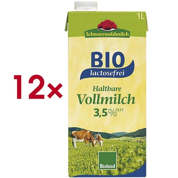 Schwarzwaldmilch LAC 12er-Pack Bio haltbare Milch »lactosefreie Bio H-Milch 3,5% Fett«