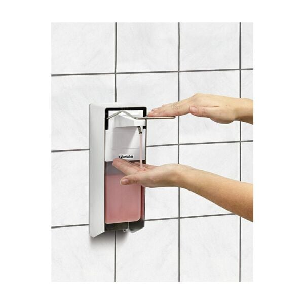 Bartscher Seifenspender »PS 0,9L-W« 0.9 Liter grau, 9.5x33x22.2 cm