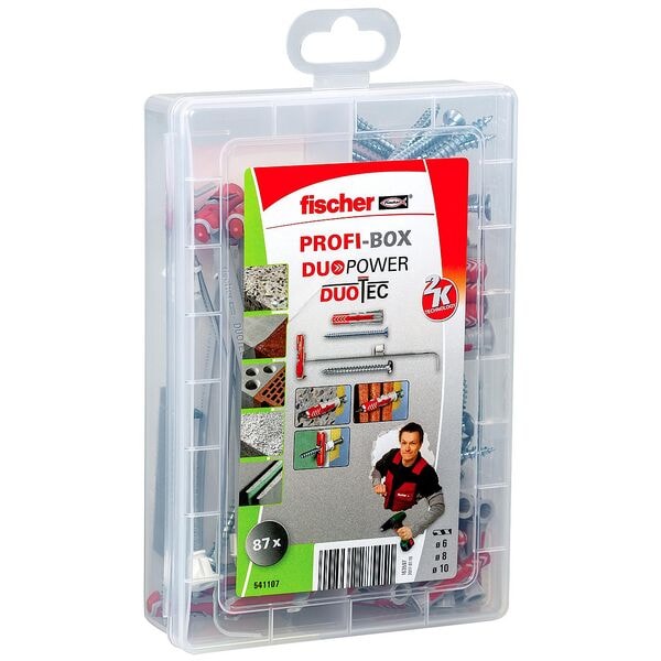 fischer Universaldübel-Sortiment »Profi-Box - DuoPower/DuoTec 2K« 87 Stück