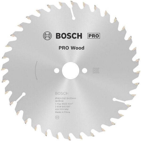 BOSCH Kreissägeblatt »PRO Wood« 160,0 mm 36 Zähne