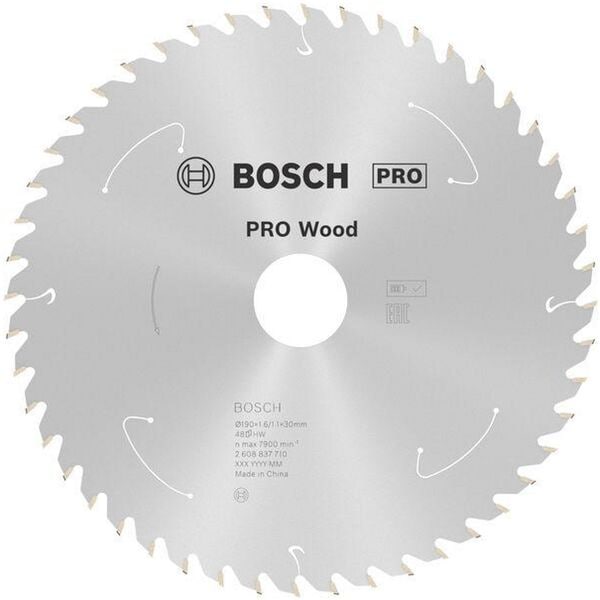 BOSCH Kreissägeblatt »PRO Wood« 190,0 mm 48
