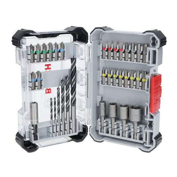 BOSCH Bohrer- und Bit-Set Extra Hard and PRO Wood 35-teilig