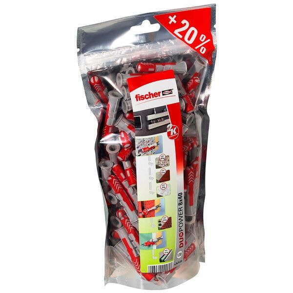 fischer Universaldübel-Sortiment »Big Pack - DuoPower 8x40 2K« 120 Stück