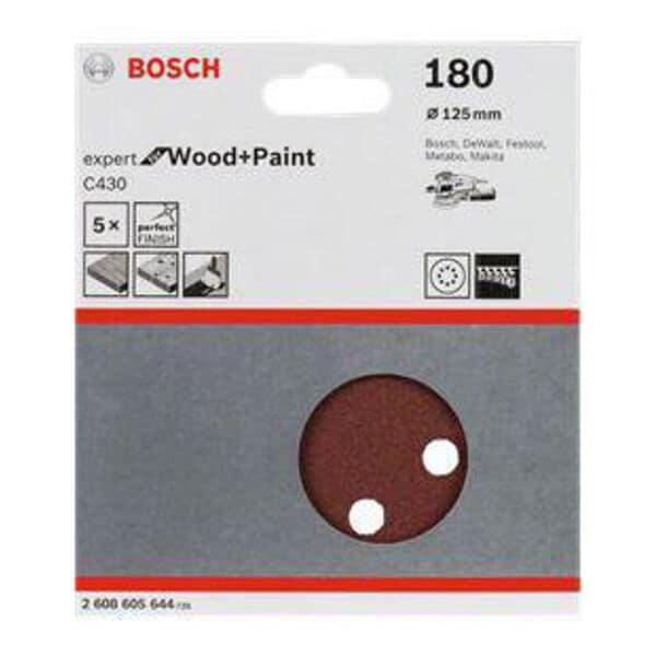 BOSCH Schleifblätter »C430 Expert for Wood and Paint« Körnung 180 5 Stück