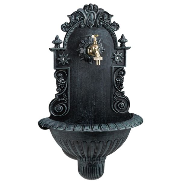 relaxdays Wandbrunnen Antik 61,5 x 37,5 x 20 cm
