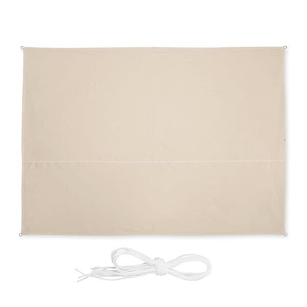 relaxdays Sonnensegel rechteckig 2,5 x 3,5 m beige
