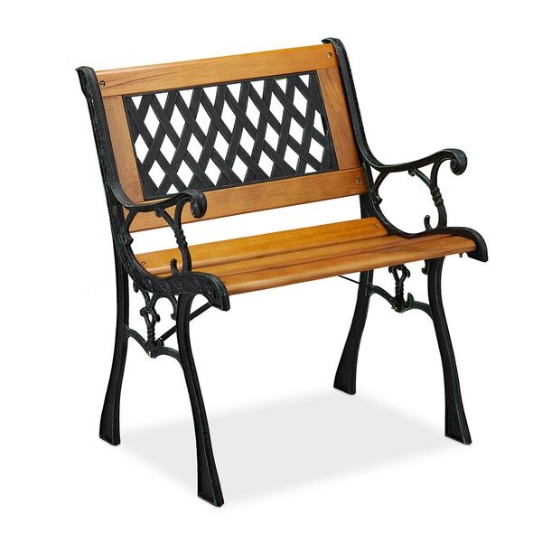 relaxdays Gartenstuhl niedrig Holz