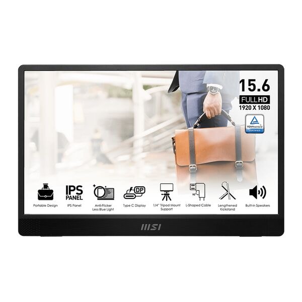 Msi Monitor »PRO MP161DE E2« 39,6 cm / 15,6 '' grau