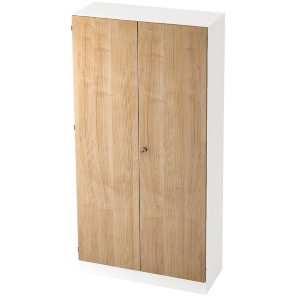 HAMMERBACHER Flügeltürenschrank »R-Line« Weiß-Nussbaum, 100x200.4x42 cm