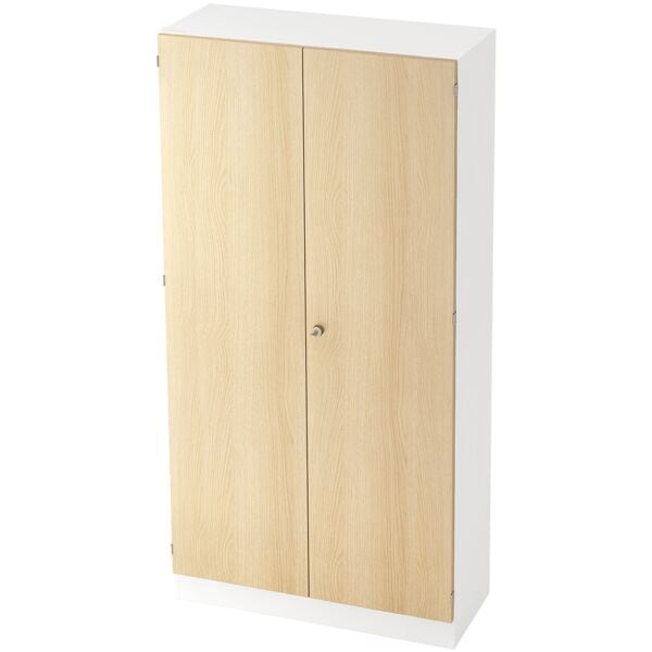 HAMMERBACHER Flügeltürenschrank »R-Line« Weiß-Eiche, 100x200.4x42 cm