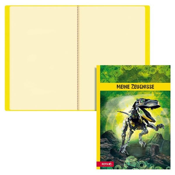 ROTH Zeugnismappe »Robo-Rex« DIN A4, 22.5x31 cm
