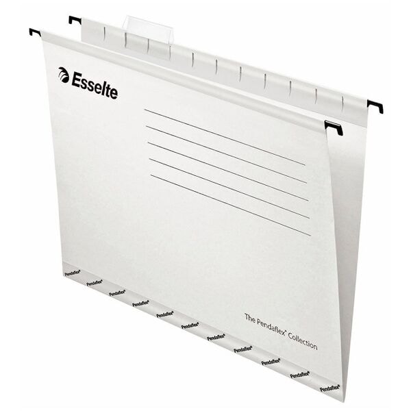 Esselte Hängemappe A4 Pendaflex Collection Robuster Kraftkarton 25 Stück Weiß, 34.8x24 Cm
