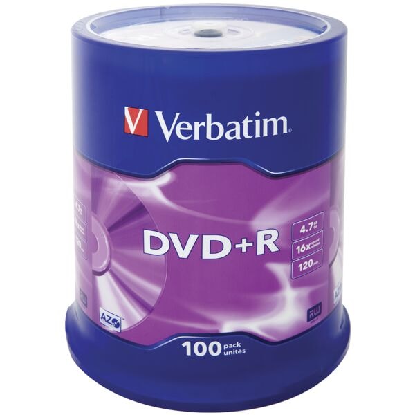 Verbatim DVD+R 100 Stück Spindel