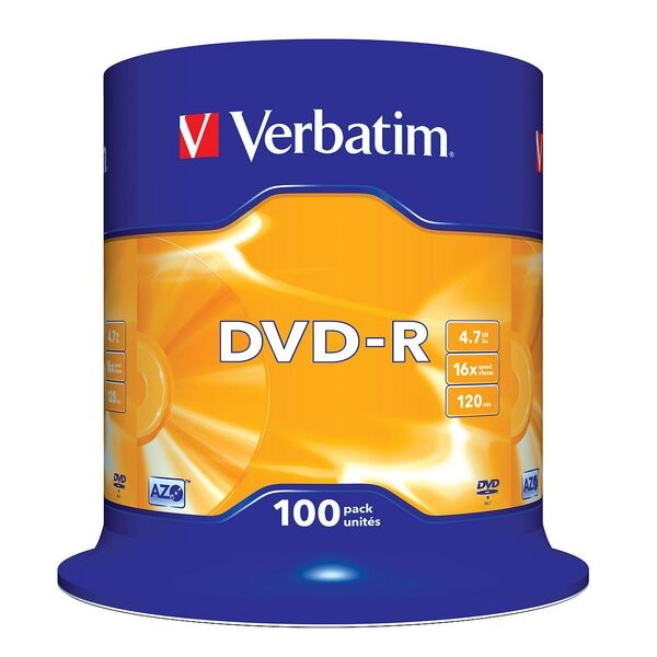Verbatim DVD-R 100 Stück Spindel