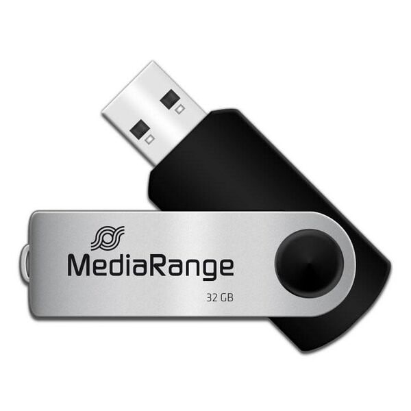 MediaRange USB-Stick 32 GB schwarz, 1.1x1.1x5.6 cm