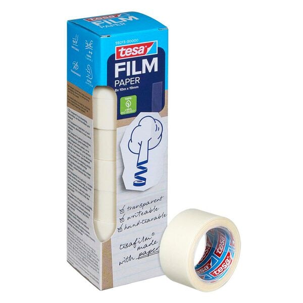 tesa Klebefilm »Paper« 19mm/10m 8 Rollen, 1.9 cm