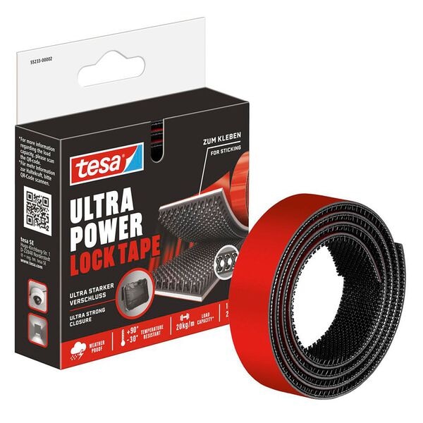 tesa Klettband »Ultra Power Lock Tape« 1 m x 25 mm
