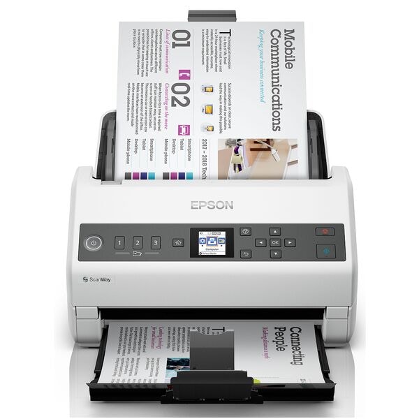 Epson Dokumentenscanner »WorkForce DS-730N« grau, 29.6x16.7x16.9 cm