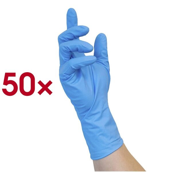 NITRAS 50er-Pack Einmalhandschuhe »HIGH RISK NITRILE« Größe XL