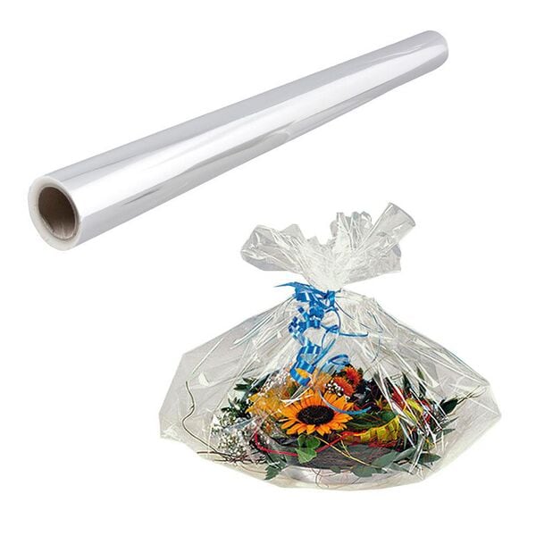 JUNG Geschenkfolie 750 mm x 50 m transparent