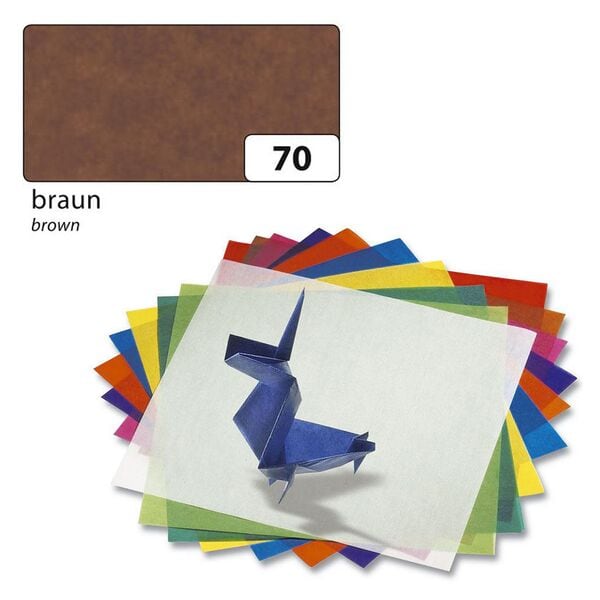 folia Transparentpapier braun 70 x 100 cm 42 g/m² 25 Bogen braun