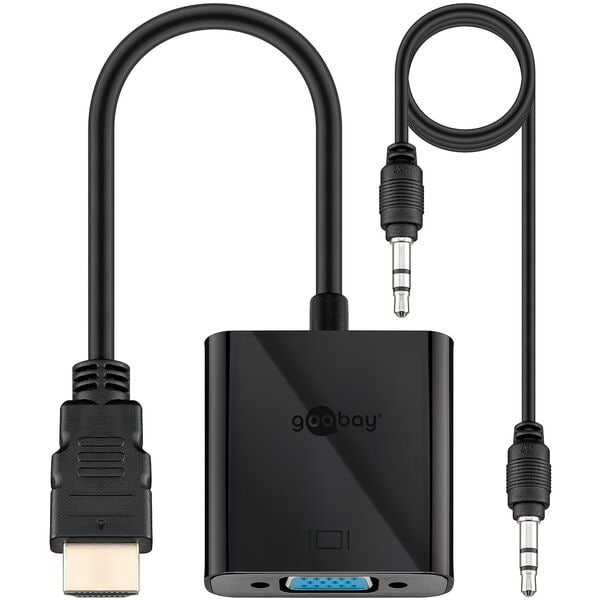 goobay VGA-Adapter HDMI/VGA schwarz schwarz