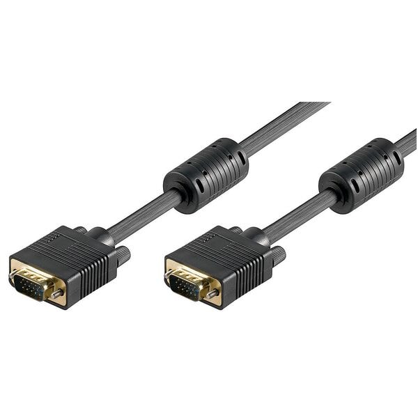 goobay VGA-Kabel VGA schwarz 2,0 m schwarz