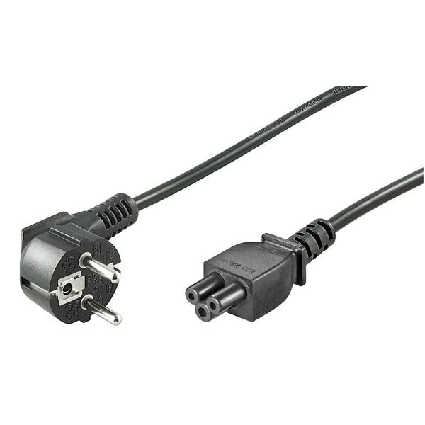goobay Netzkabel Schutzkontakt/Geräte C5 schwarz 1,8 m schwarz