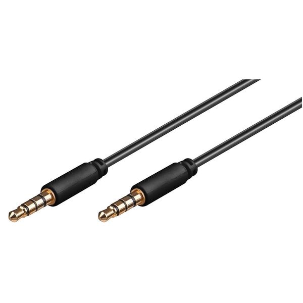 goobay Audio-Kabel 3,5 mm schwarz 1.5 m schwarz