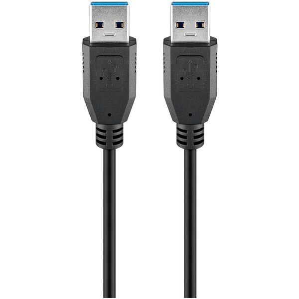 goobay USB-Kabel USB 3.0 A schwarz 3.0 m schwarz