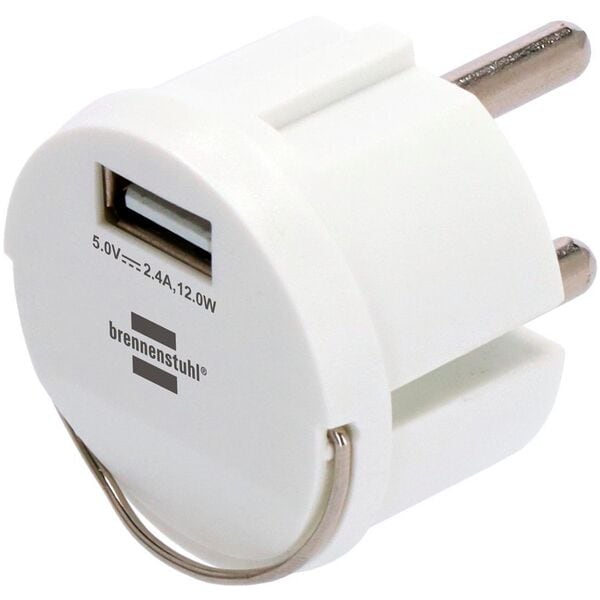 Brennenstuhl Ladeadapter USB-A 12W Power Adapter USB C, Steckdose