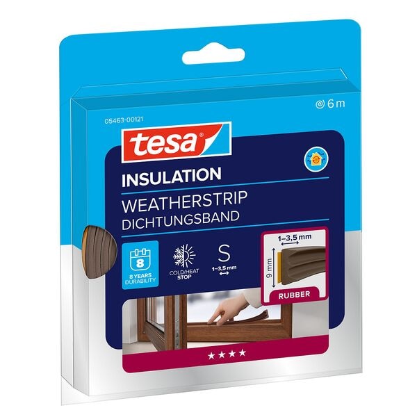 tesa Fenster-Dichtungsband »tesamoll E-Profil« 9.0 mm/6.0 m braun