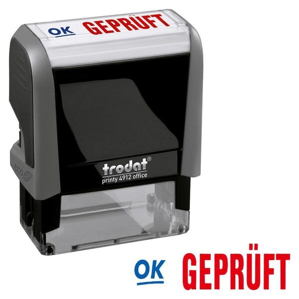 Trodat Textstempel »printy 4912 office Geprüft«