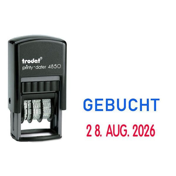Trodat Datumstempel mit Text »printy-dater 4850/L«