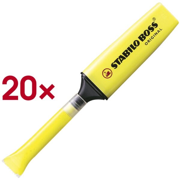 Stabilo Nachfüllsystem für Textmarker »BOSS&reg; refill« gelb 20 Stück