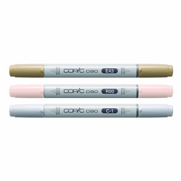 COPIC® Ciao Layoutmarker-Set »Ciao Mellow Palette« 3 Stück weiß