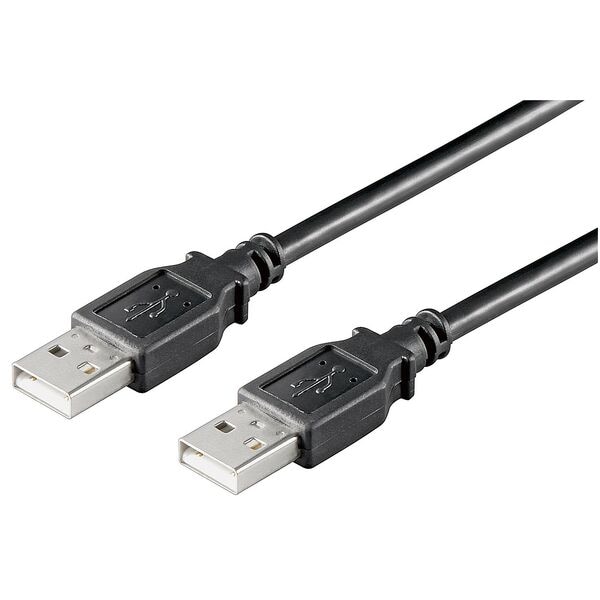 goobay USB-Kabel USB 2.0 A schwarz 3.0 m schwarz