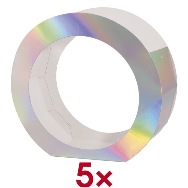 folia 5er-Pack Laternen-Zuschnitte »Metallic« 40