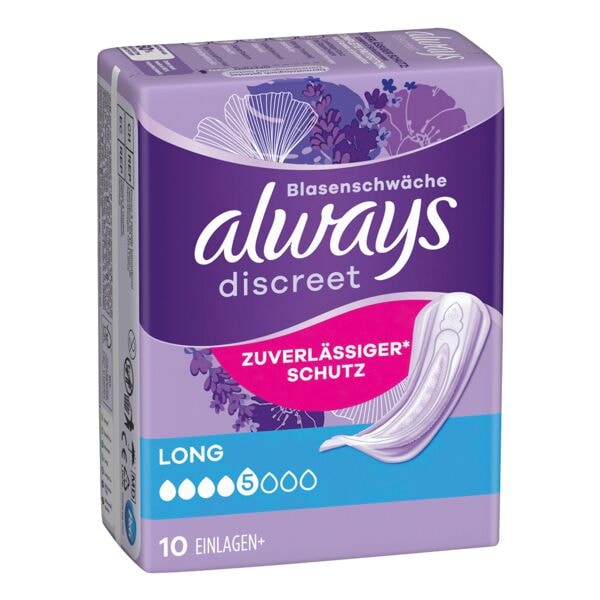 Always Inkontinenzeinlagen »Discreet + Long« 10 Stück