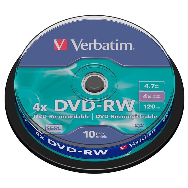 Verbatim DVD-RW 10 Stück Spindel